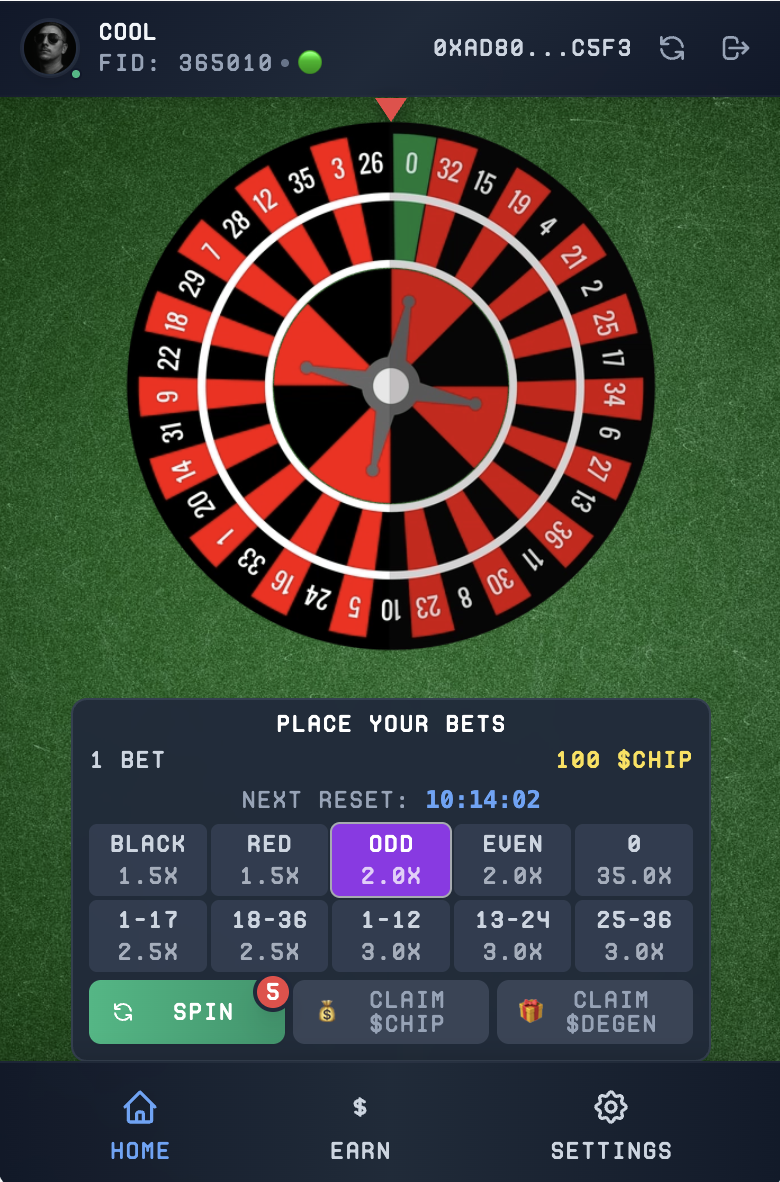 Fortune Wheel - Spin and win! - Farcaster Mini Apps screenshot